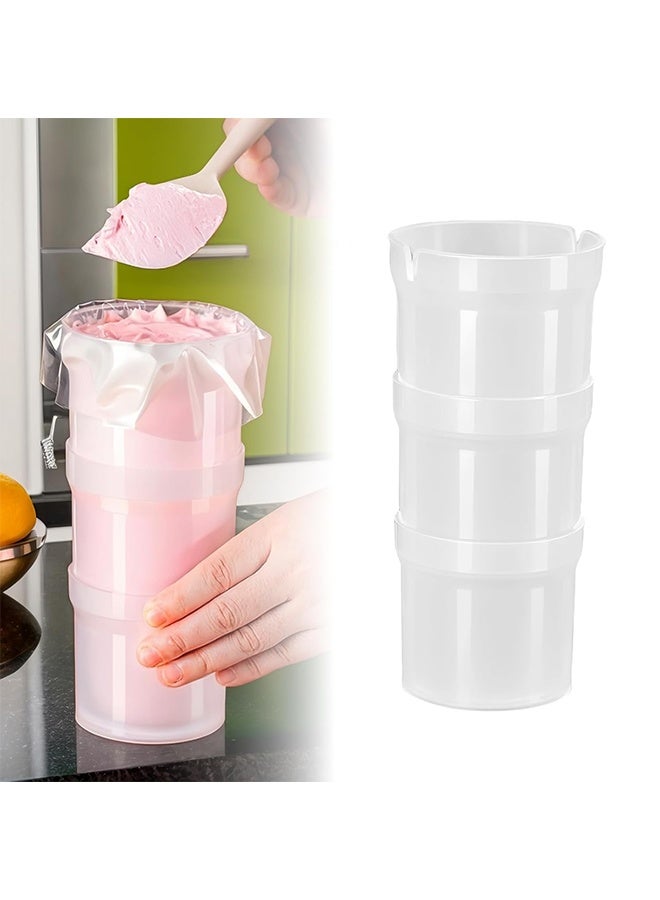 Pastry Piping Bag Holder Stand for Filling, Translucent Clear Plastic Cream Icing Bag Rack, Cake Decorating Tools (1 Pcs) - Image 1